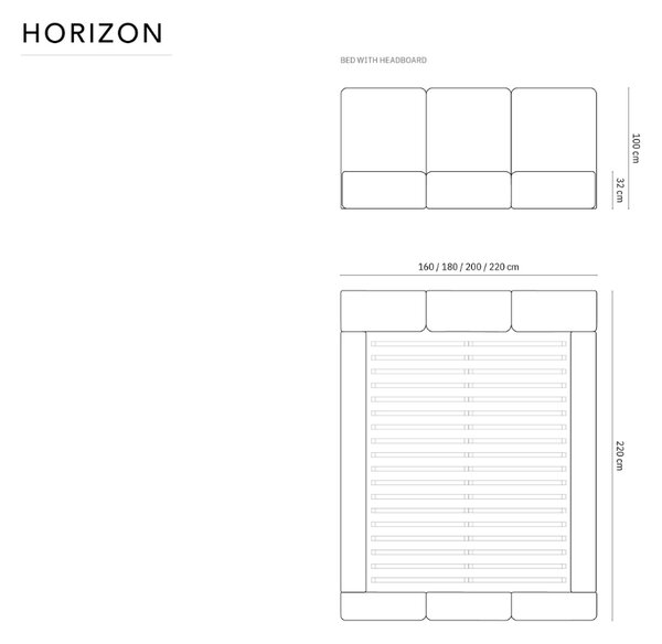 -25 % Dny MOMENTI– Windsor & Co Sametová postel Horizon 160 x 200 cm