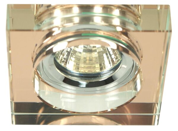 Set 3x zápustné LED stropní světlo CLARKSTON - 3xGU10, 3W, 3000K (teplá bílá), chromované / hnědé