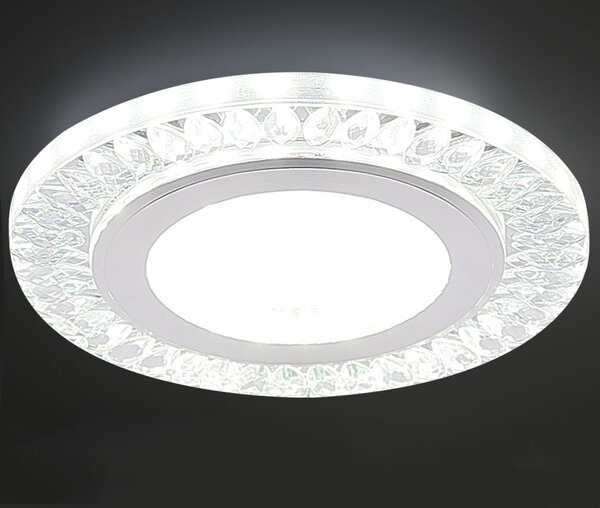 LED stropní vestavné svítidlo REMOTO 2 - 2x5W, 6500K (studená bílá), stříbrné