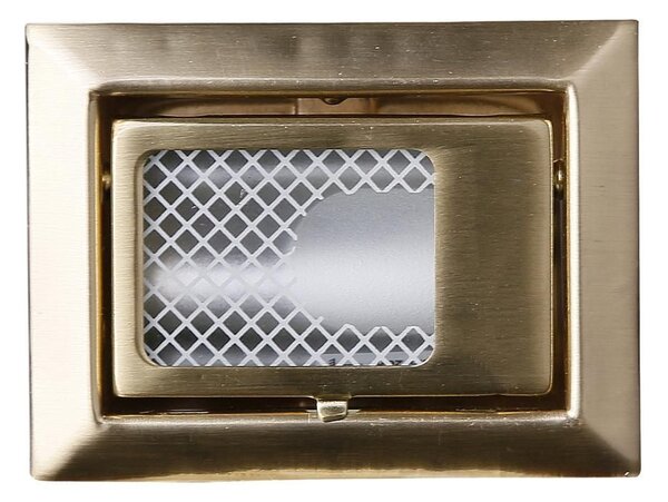 Schodišťové vestavné svítidlo ZORDA 5 - 1xG4, 20W, 8x6cm, hranaté, zlaté
