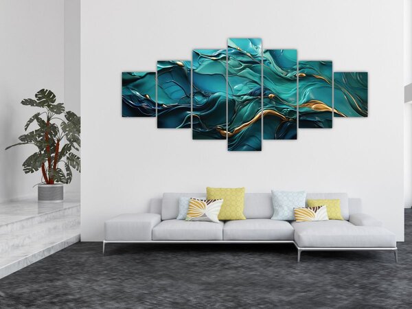 Obraz - Abstraktní textury (210x100 cm)