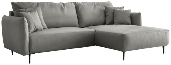 ROHOVÁ SEDAČKA, textil, šedá Livetastic - Sedací soupravy, Online Only