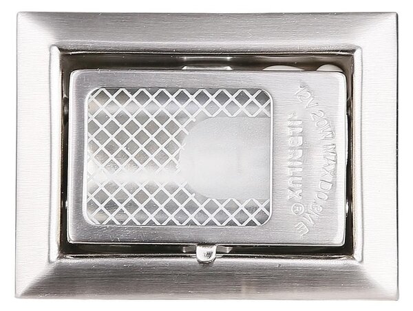 Schodišťové vestavné svítidlo ZORDA 4 - 1xG4, 20W, 8x6cm, hranaté, stříbrné