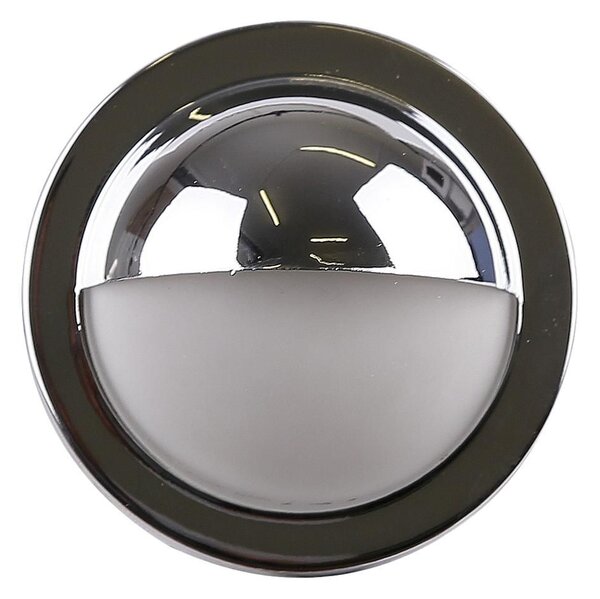 Schodišťové zápustné svítidlo ZORDA 1 - 1xG4, 20W, 6,8cm, kulaté, chromované