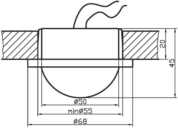 Schodišťové zápustné svítidlo ZORDA 1 - 1xG4, 20W, 6,8cm, kulaté, chromované