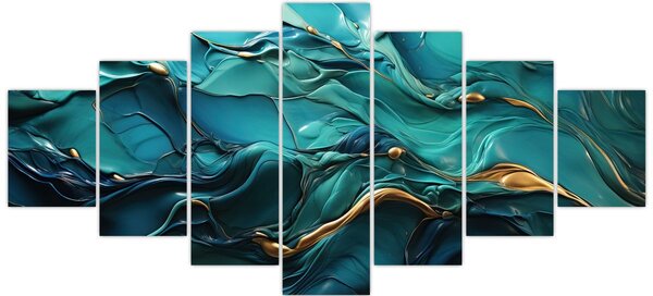 Obraz - Abstraktní textury (210x100 cm)