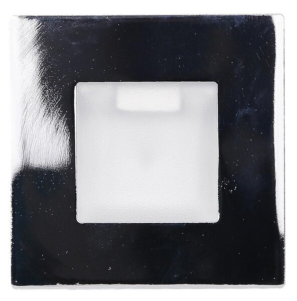 Schodišťové vestavné svítidlo ZORDA 2 - 1xG4, 20W, 7,3x7,3cm, čtvercové, chromované