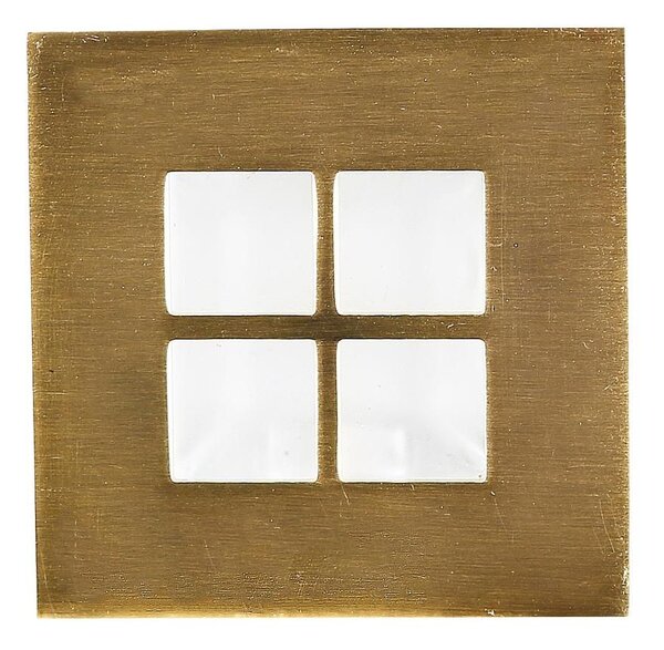 Schodišťové zápustné svítidlo ZORDA 3 - 1xG4, 20W, 7,3x7,3cm, čtvercové, zlaté