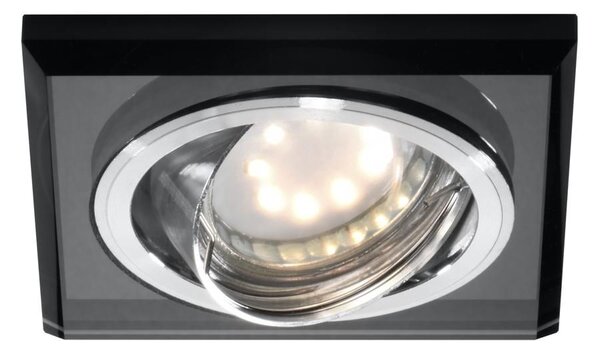 Stropní vestavné bodové svítidlo VIVIDUS - 1xGU10, MR16, 50W, 9cm, hranaté, černé