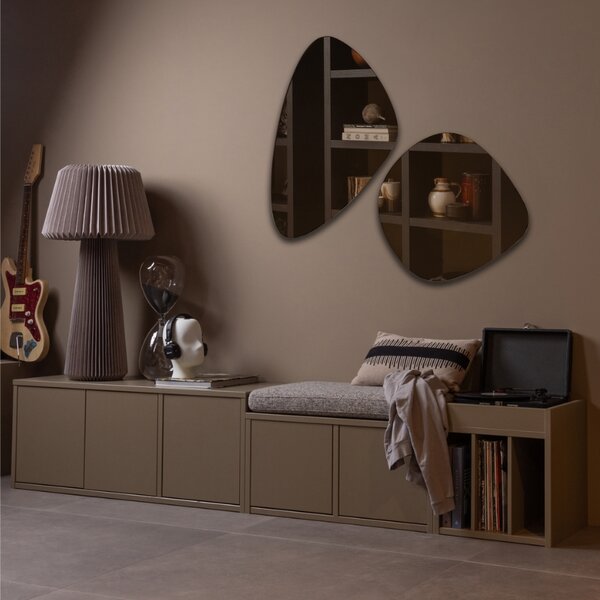 WOOOD Světle hnědý dřevěný TV stolek Tina 120 x 44 cm