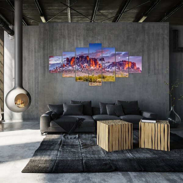 Obraz - Pohoří v Arizoně (210x100 cm)