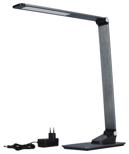 Stolní LED lampa PETRA stříbrná