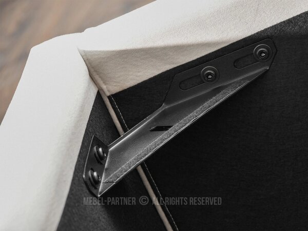 Designová postel 180x200 KANANI - krémová