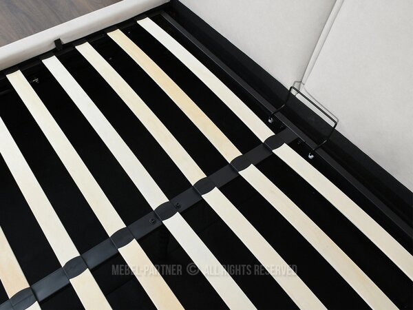 Designová postel 180x200 KANANI - krémová