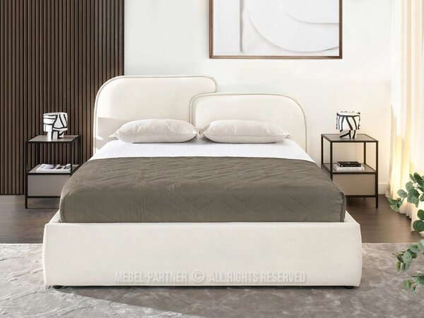 Designová postel 180x200 KANANI - krémová