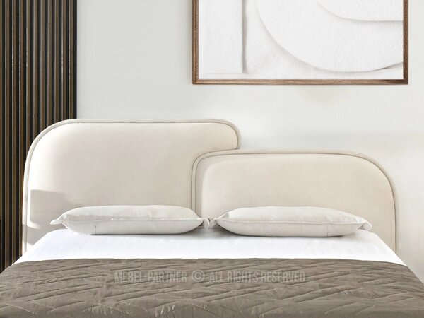 Designová postel 180x200 KANANI - krémová