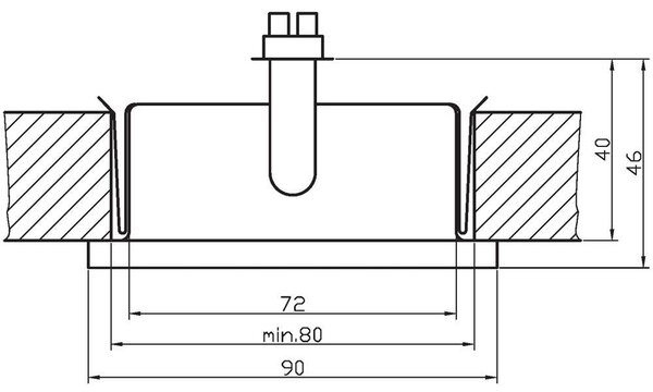 Schodišťové zápustné svítidlo ZORDA 6 - 1xG4, 20W, 9x9cm, čtvercové, bílé