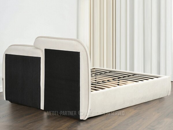 Designová postel 180x200 KANANI - krémová