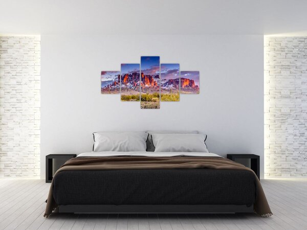 Obraz - Pohoří v Arizoně (125x70 cm)