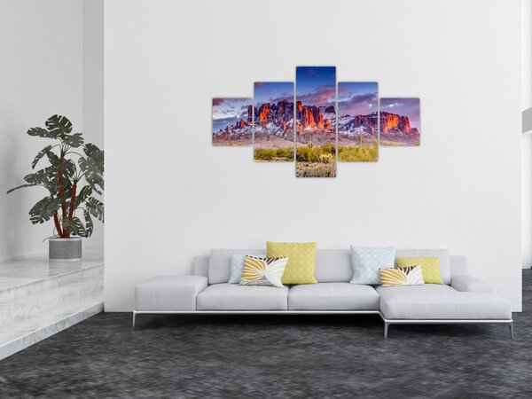 Obraz - Pohoří v Arizoně (125x70 cm)
