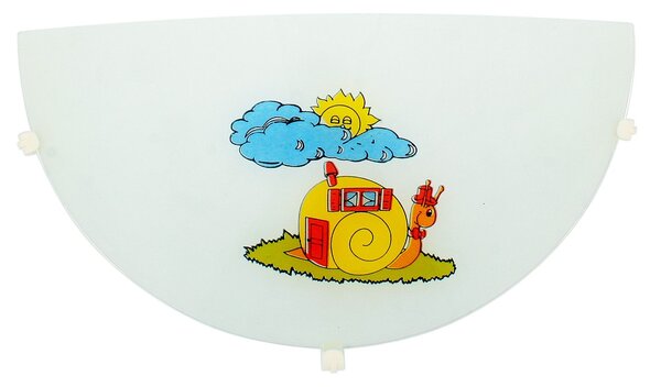 Nástěnné dětské osvětlení OFILA - 1xE27, 60W, bílé / různobarevné