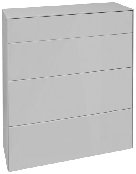 KOMODA, světle šedá, 82/89/42 cm Novel - Široké komody, Online Only