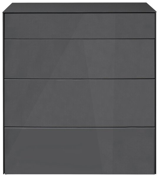 KOMODA, antracitová, 82/89/42 cm Novel - Široké komody, Online Only