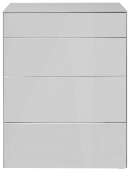 KOMODA, světle šedá, 82/89/42 cm Novel - Široké komody, Online Only