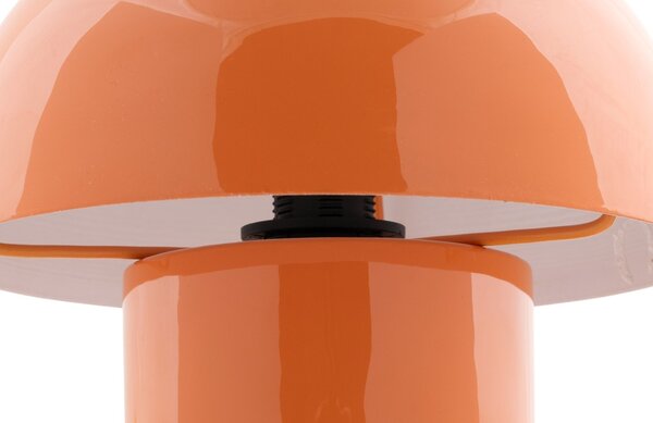 -25 % Dny MOMENTI– Present time Oranžová kovová stolní lampa Champignon mini