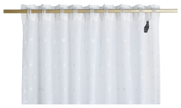 Závěs POMPON bílá, 135x245 cm