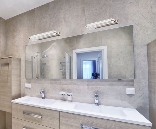 LED osvětlení nad zrcadlo QUASAR - 10W, 6500K (studená bílá), chromované