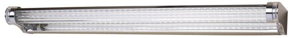 LED osvětlení nad zrcadlo MODERNO - 9W, 6500K (studená bílá), 58cm, chromované