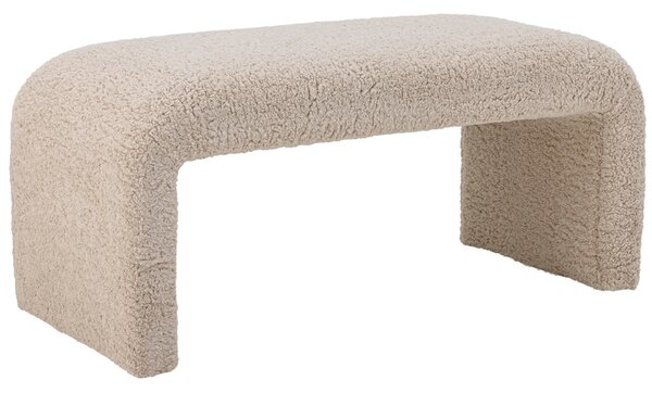 Béžová čalouněná lavice Bloomingville Bobbie 100 cm