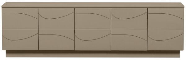 WOOOD Světle hnědý dřevěný TV stolek Dorick 180 x 40 cm