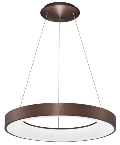 Hnědé závěsné LED světlo Nova Luce Rando Thin 60 cm