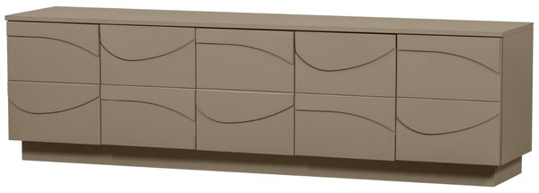 WOOOD Světle hnědý dřevěný TV stolek Dorick 180 x 40 cm