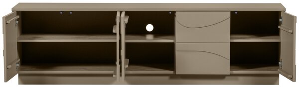 WOOOD Světle hnědý dřevěný TV stolek Dorick 180 x 40 cm