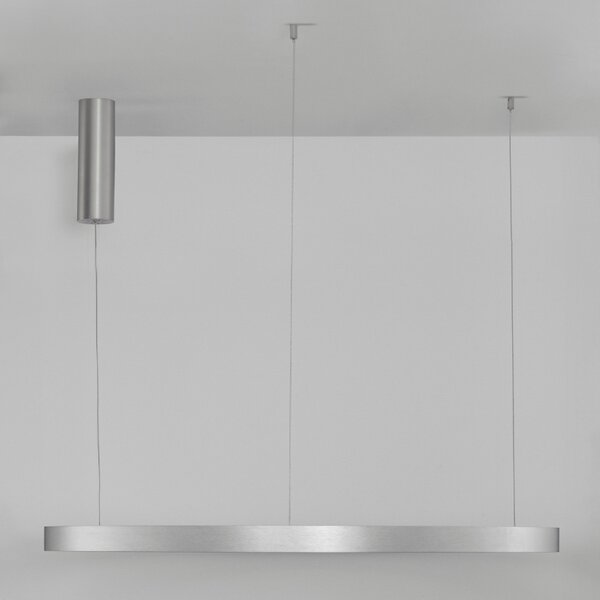 Stříbrné závěsné LED světlo Nova Luce Elowen 98 cm