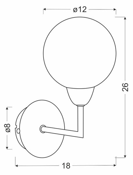 Nástěnné moderní svítidlo LOGOS - 1xG9, 25W, stříbrné / bílé