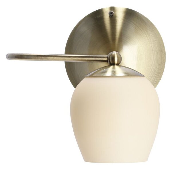 Rustikální nástěnné svítidlo SERANO - 1xE27, 60W, patina / krémové