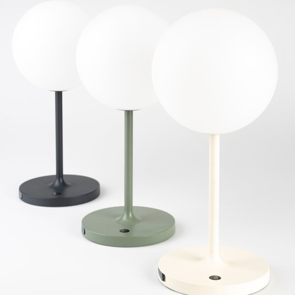 White Label Tmavě modrá kovová stolní lampa WLL HUB