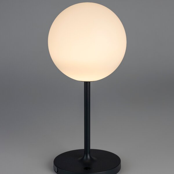 White Label Tmavě modrá kovová stolní lampa WLL HUB