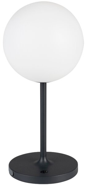 White Label Tmavě modrá kovová stolní lampa WLL HUB