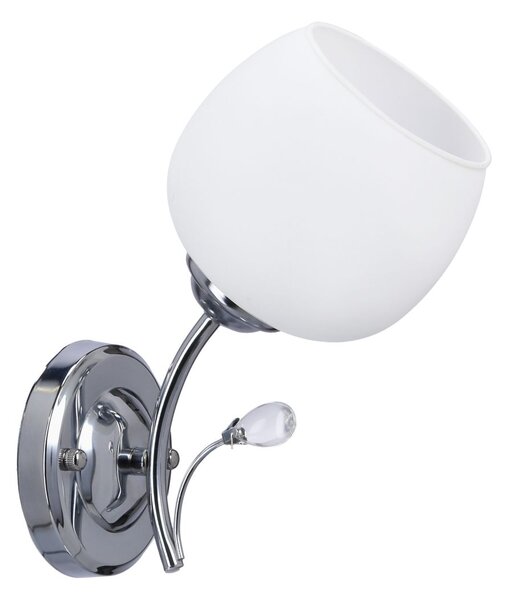 Nástěnné moderní osvětlení ESTAR - 1xE27, 40W, chromované / bílé