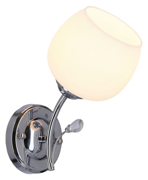Nástěnné moderní osvětlení ESTAR - 1xE27, 40W, chromované / bílé
