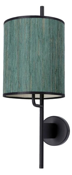 Moderní nástěnná lampa BENDI - 1xE27, 40W, černá / zelená