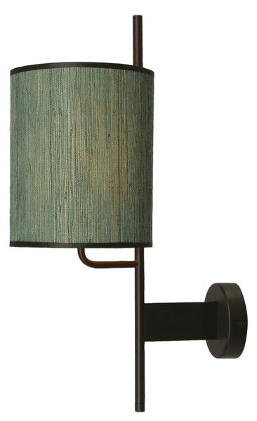 Moderní nástěnná lampa BENDI - 1xE27, 40W, černá / zelená