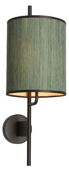 Moderní nástěnná lampa BENDI - 1xE27, 40W, černá / zelená