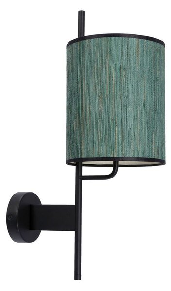 Moderní nástěnná lampa BENDI - 1xE27, 40W, černá / zelená