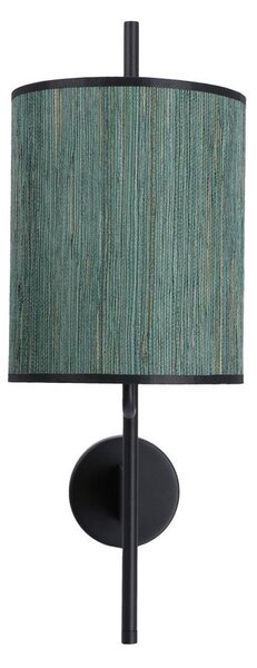 Moderní nástěnná lampa BENDI - 1xE27, 40W, černá / zelená